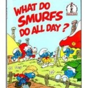 Vintage What Do Smurfs Do All Day Book 1983 Vintage